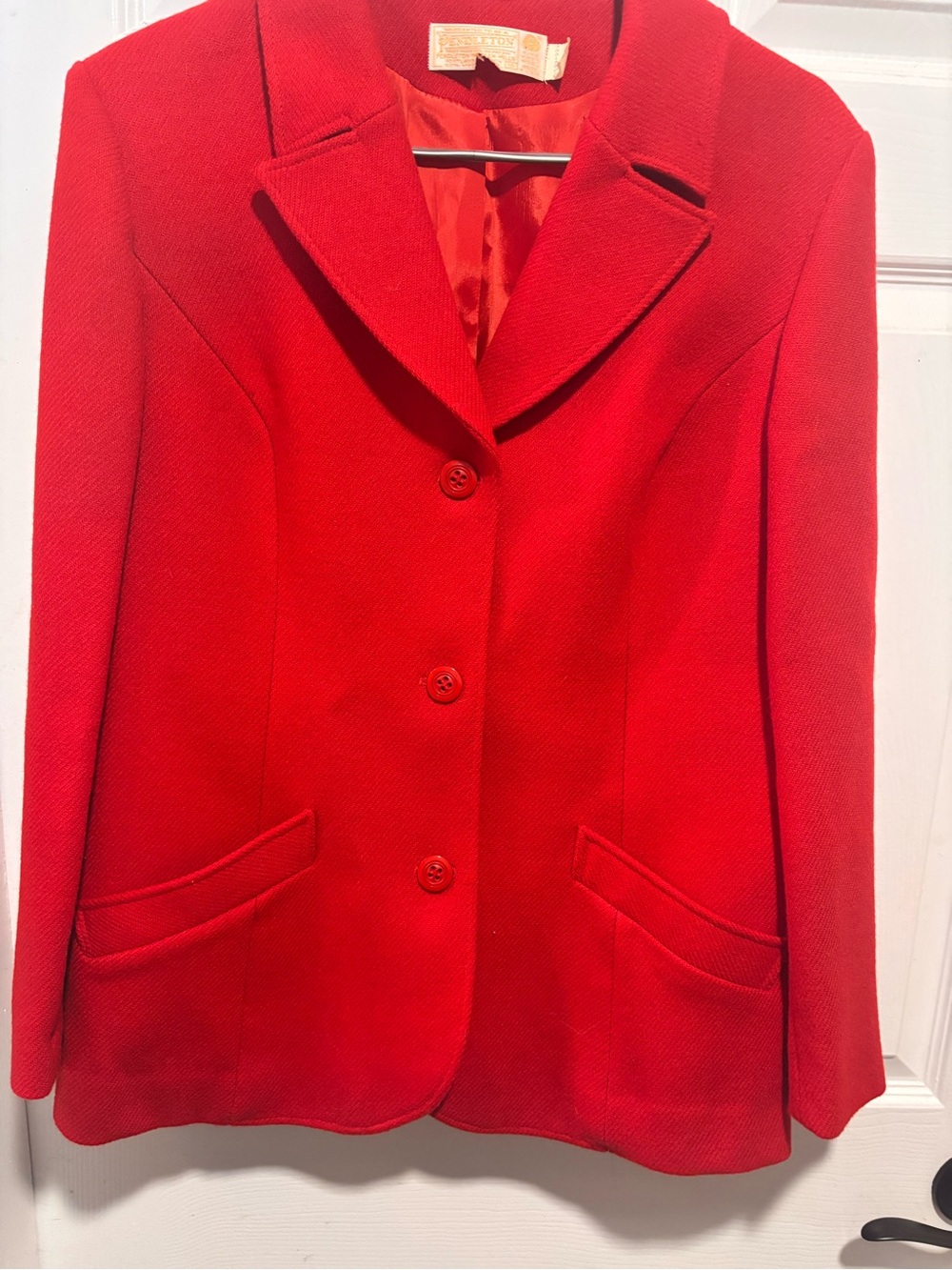 Pendleton Bright Red Tailored Blazer